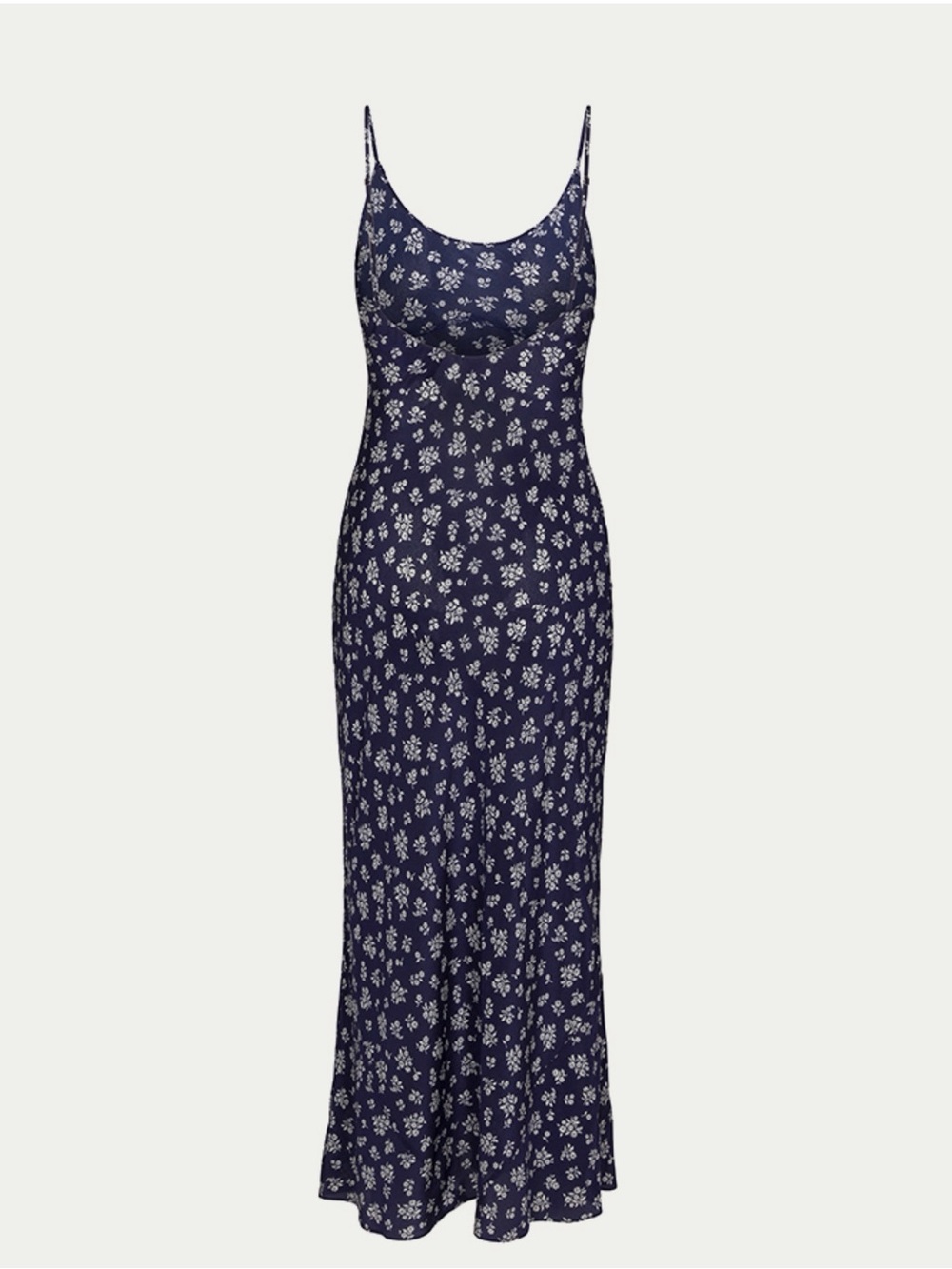 Realisation Par Navy and White Floral Slip Maxi Dress